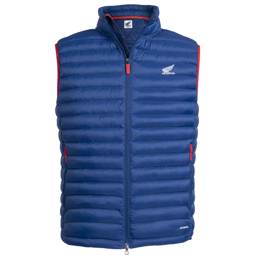 HONDA WING BLUE PADDED VEST