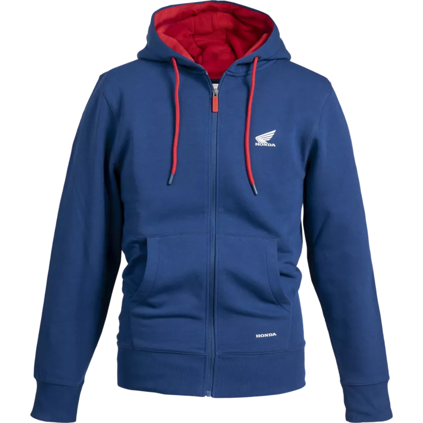 HONDA WING BLUE ZIP HOODIE