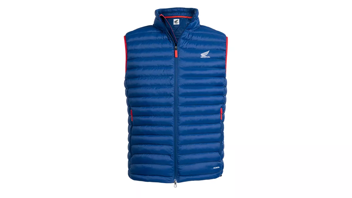 BLUE PADDED VEST