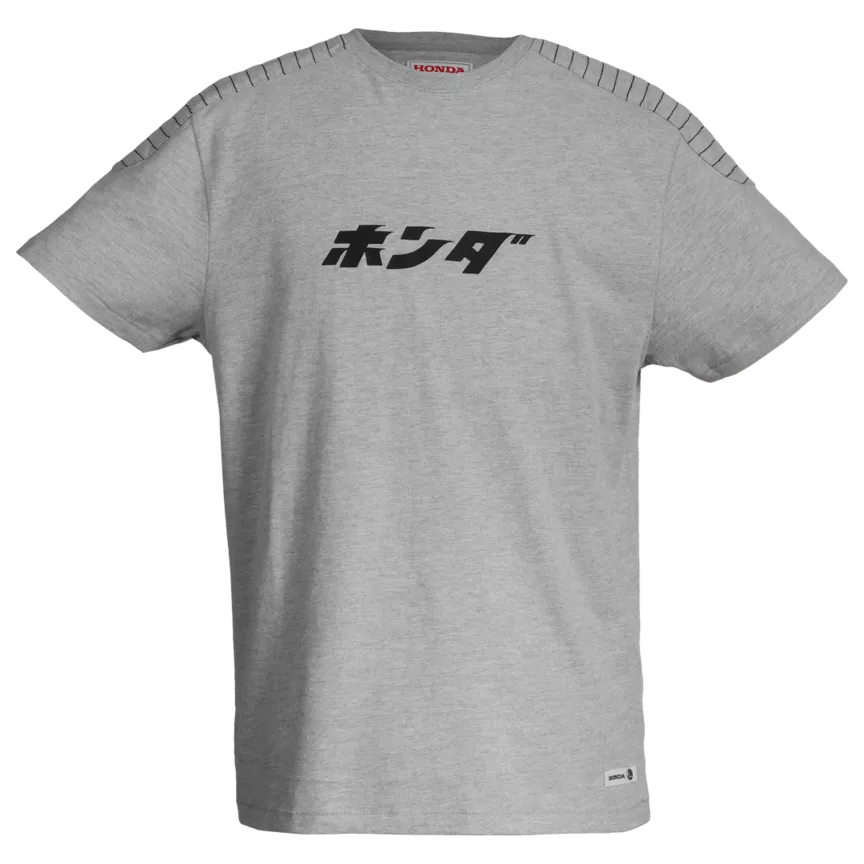 HONDA JAPAN LETTERING HTG TEE GRAY