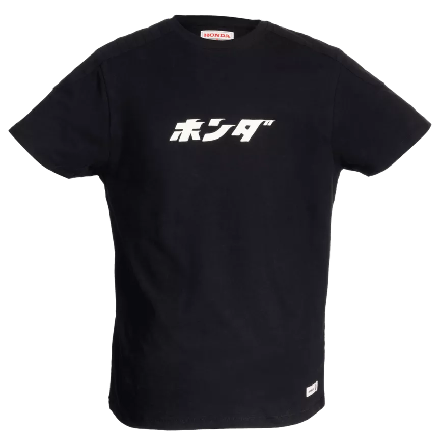HONDA JAPAN LETTERING HTG TEE BLACK