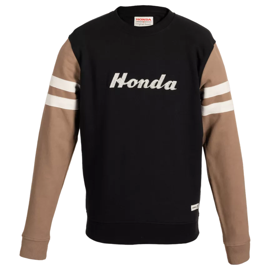 HONDA HTG STRIPES CREWNECK BLACK SAND