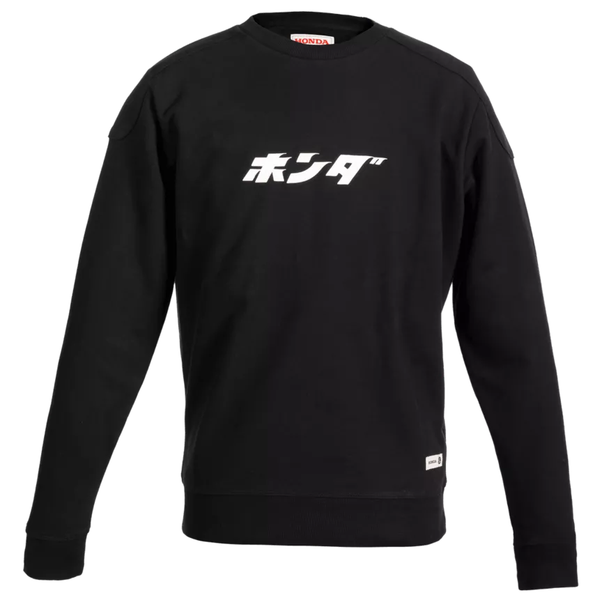 HONDA JAPAN LETTERING HTG CREWNECK BLACK