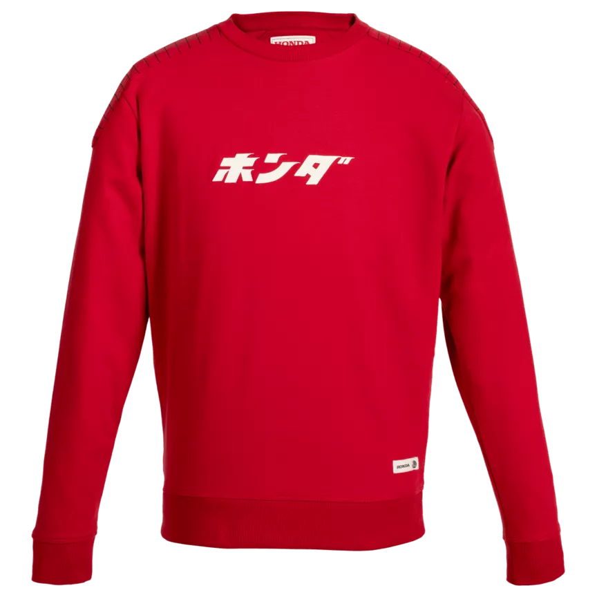 HONDA JAPAN LETTERING HTG CREWNECK RED