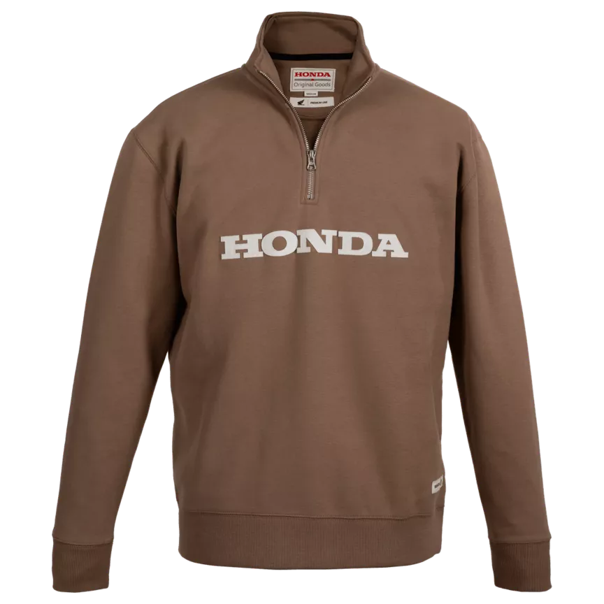 HONDA HTG QUARTER ZIP SAND