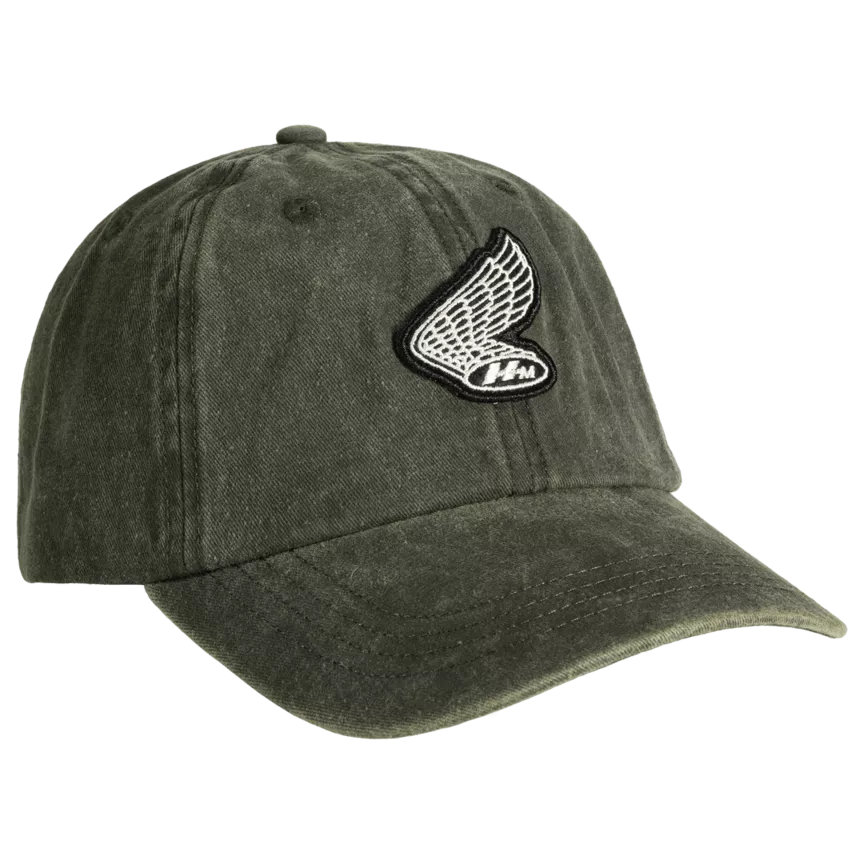 HONDA HTG WING BBALL CAP OLIVE GREEN